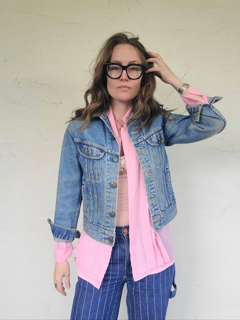The LEE Riders Vintage 80s Denim Jacket S/M - Picture 11 of 16